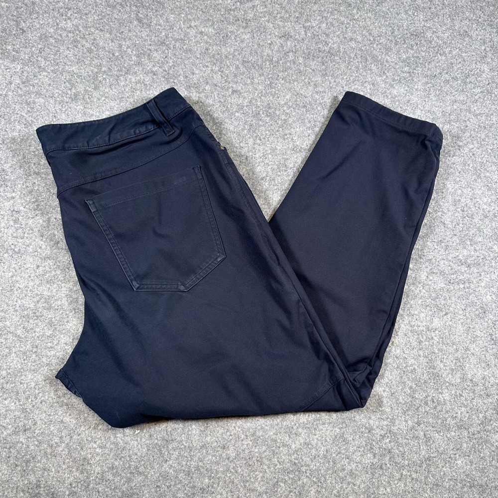 Lululemon Pants Mens 34x27 Navy Blue Stretch Performance Chino Casual Athletic